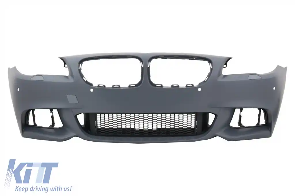 Pachet Exterior compatibil cu BMW Seria 5 F10 (2014-up) Facelift M-Technik 550i Design Brilliant Black Edition-image-6029624