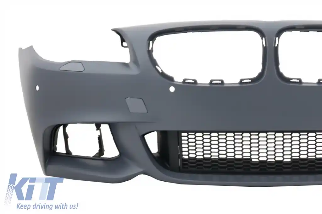 Pachet Exterior compatibil cu BMW Seria 5 F10 (2014-up) Facelift M-Technik 550i Design Brilliant Black Edition-image-6029626