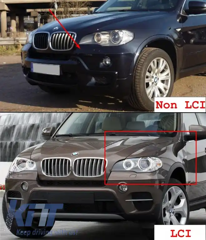 Pachet Exterior compatibil cu BMW X5 E70 (2007-2013) cu Prelungiri Aripi X5M M Design-image-6098996