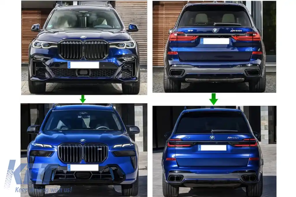 Pachet Exterior compatibil cu BMW X7 G07 (2018-2022) Conversie la G07 LCI 2023 M Design-image-6127553
