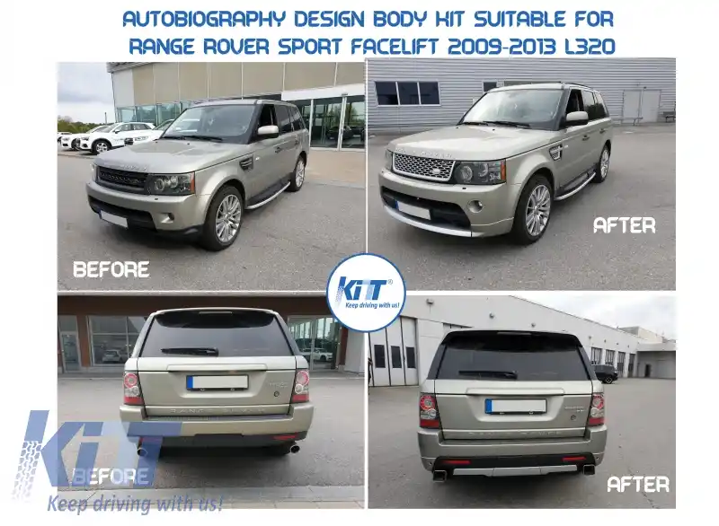 Pachet Exterior compatibil cu Land Range Rover Sport L320 Facelift (2009-2013) Autobiography Design-image-6099901