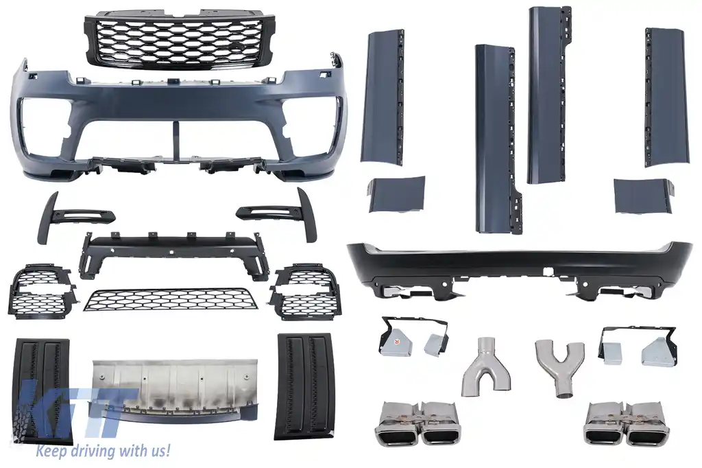 Pachet Exterior compatibil cu Land Range Rover Vogue IV L405 LWV (2018-2021) SVO Look