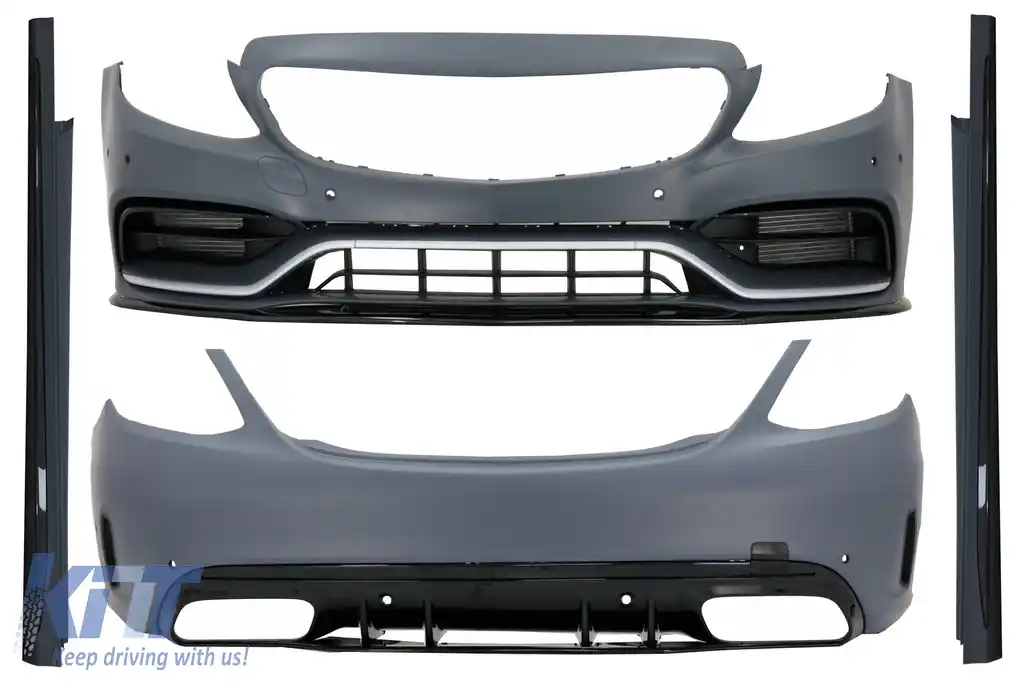 Pachet Exterior compatibil cu Mercedes C-Class W205 Sedan (2014-2020) C63 Design