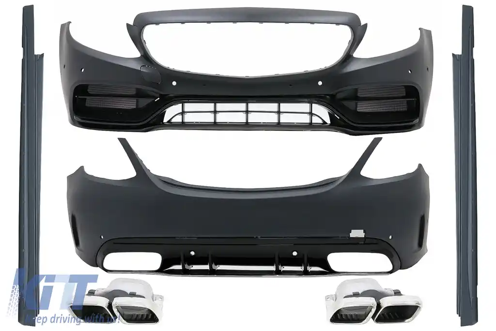 Pachet Exterior compatibil cu Mercedes C-Class W205 Sedan (2014-2020) C63 Design