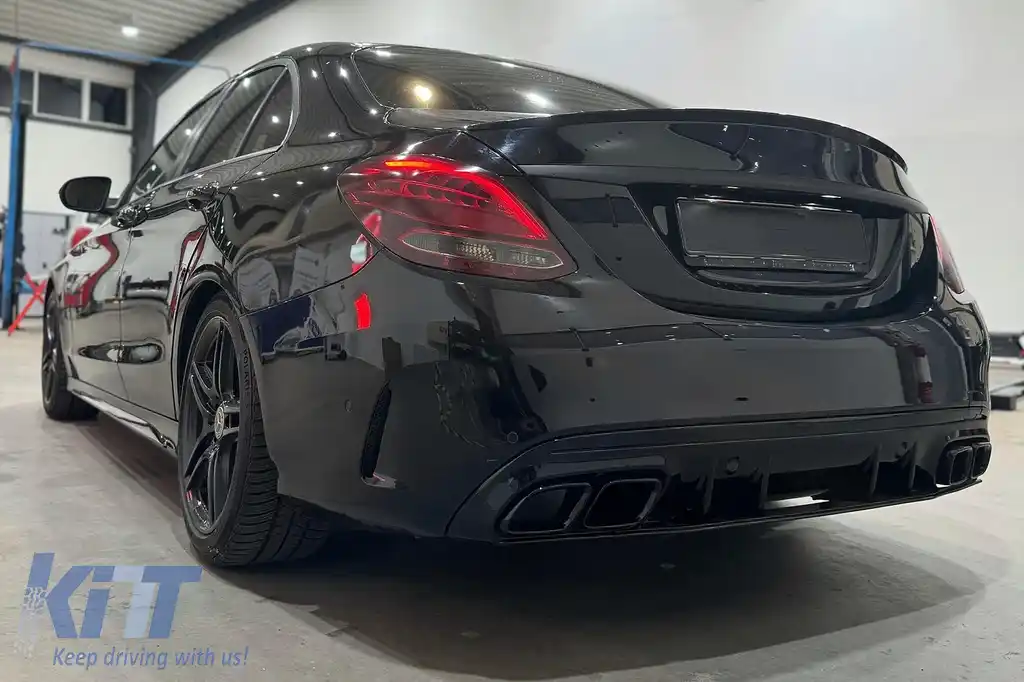 Pachet Exterior compatibil cu Mercedes C-Class W205 Sedan (2014-2020) C63 Design-image-6112920