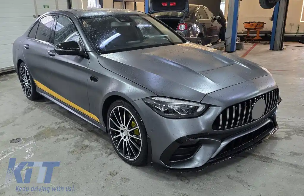 Pachet Exterior compatibil cu Mercedes C-Class W205 Sedan (2014-2018) Conversie la W206 C63 Design-image-6211356