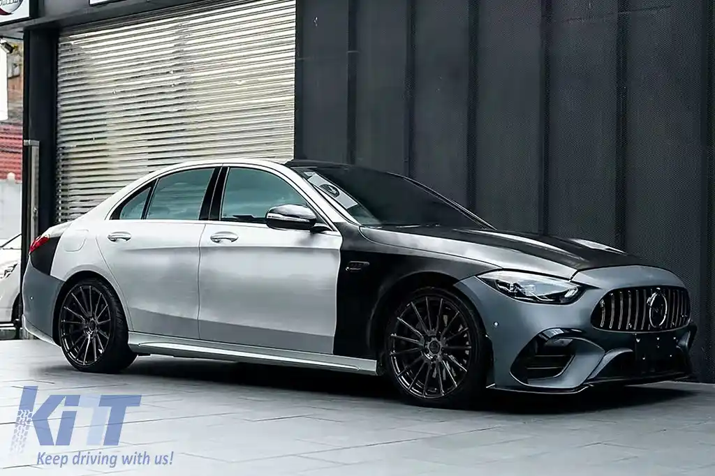 Pachet Exterior compatibil cu Mercedes C-Class W205 Sedan (2018-2022) Conversie la W206 C63 Design-image-6107071