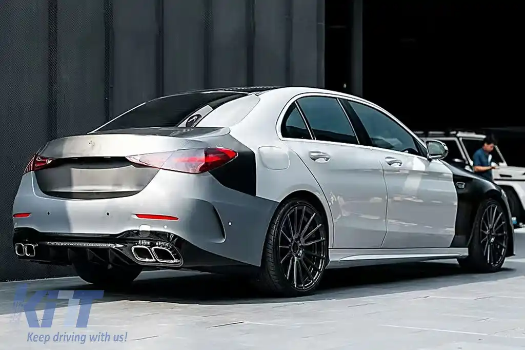 Pachet Exterior compatibil cu Mercedes C-Class W205 Sedan (2018-2022) Conversie la W206 C63 Design-image-6113110
