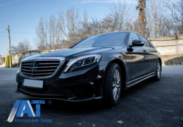 Pachet Exterior compatibil cu Mercedes S-Class W222 (2013-06.2017) S63 Design Cu Ornamente Evacuare-image-6063468