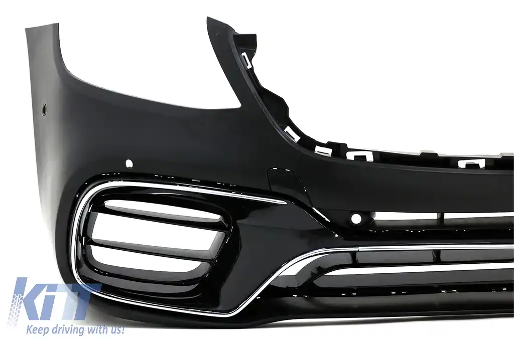Pachet Exterior compatibil cu Mercedes S-Class W222 Facelift (2013-06.2017) S63 Design Cu Grila Centrala Crom-image-6033982