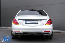 Pachet Exterior compatibil cu Mercedes S-Class W222 Facelift (2013-Up) S63 M-Design-image-6082417