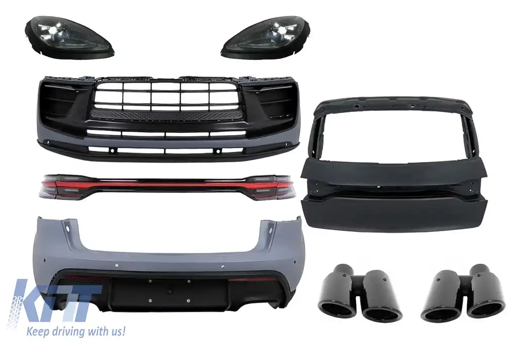 Pachet Exterior compatibil cu Porsche Macan 95B (2014-2023) Conversie la GTS Design