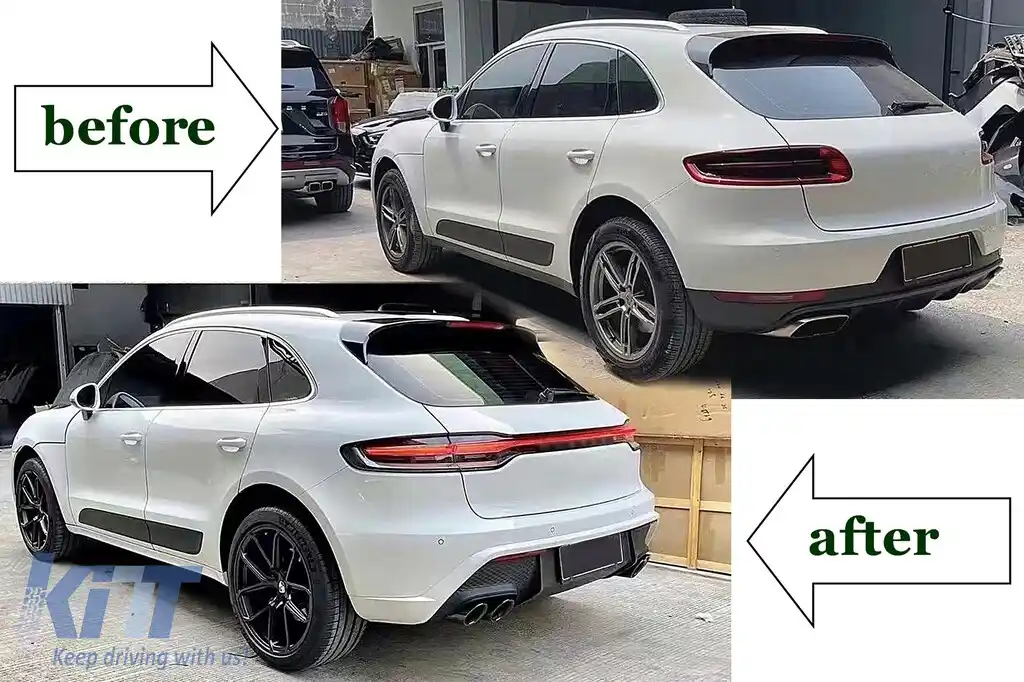 Pachet Exterior compatibil cu Porsche Macan 95B (2014-2023) Conversie la GTS Design-image-6109033