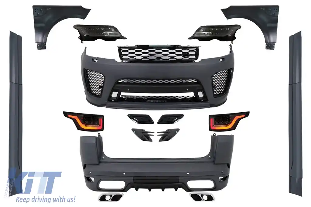 Pachet Exterior compatibil cu Range Rover Sport L494 (2013-2017) Conversie catre 2019 SVR Design