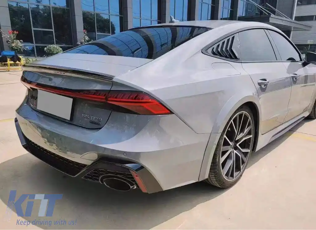 Pachet Exterior Complet compatibil cu Audi A7 4G Facelift (2015-2017) Wide RS Design Conversie la 2020+-image-6128175