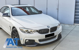 Pachet Exterior Complet compatibil cu BMW 4 Series F32 F33 F36 (2013-2016) Coupe Cabrio cu Aripi Laterale-image-6050739