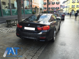 Pachet Exterior Complet compatibil cu BMW Seria 4 F32 F33 (2013-2019) M4 Design Coupe Cabrio cu Tobe Ornamente Sistem de evacuare Carbon Fiber-image-6061229