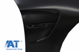 Pachet Exterior Complet compatibil cu BMW Seria 4 F32 F33 Coupe Cabrio (2013-2017) M4 Design cu Aripi Laterale si Tobe Ornamente Sistem de evacuare Carbon Fiber Finisaj Mat-image-6061468