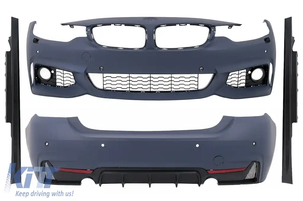 Pachet Exterior Complet compatibil cu BMW Seria 4 F32 F33 Coupe Cabrio (2013-2019) Sport Design