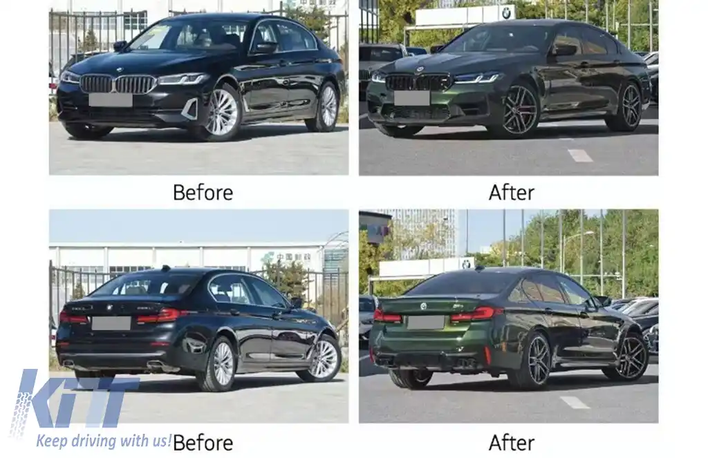 Pachet Exterior Complet compatibil cu BMW Seria 5 G30 LCI (2020-up) M5 Design-image-6277721