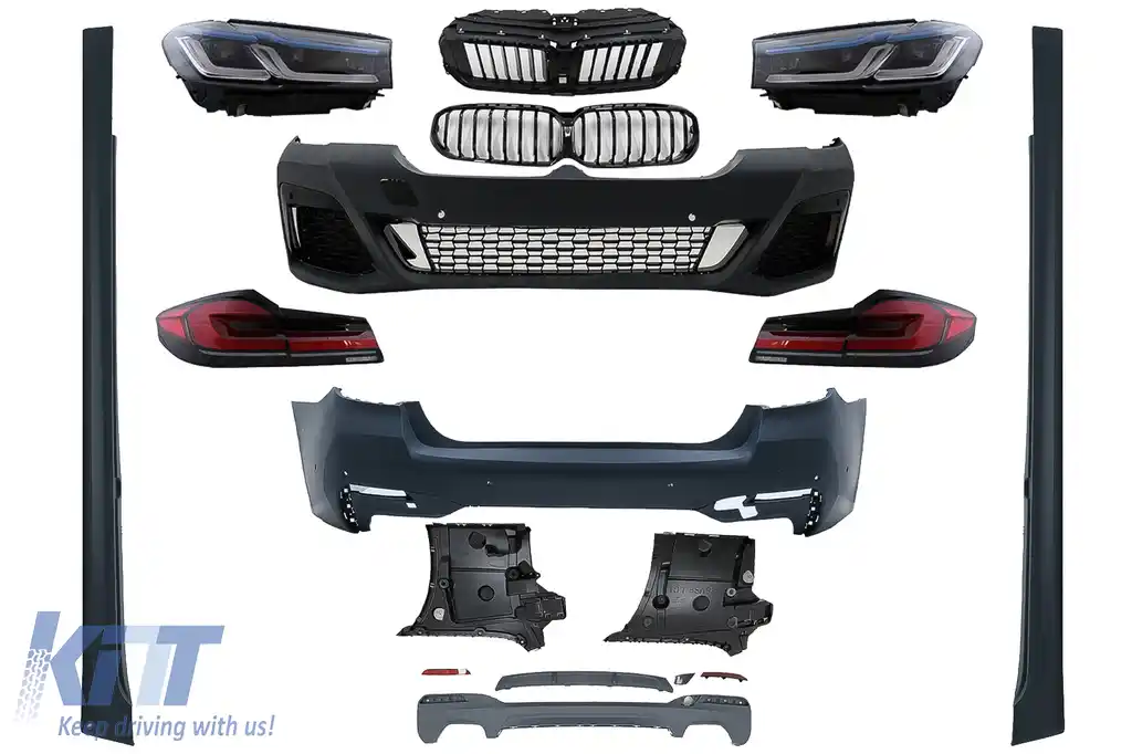 Pachet Exterior Complet compatibil cu BMW Seria 5 G30 (2017-2019) M-Tech Conversie la G30 LCI 2020 Design-image-6097114