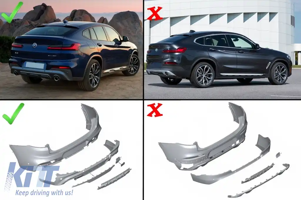 Pachet Exterior Complet compatibil cu BMW X4 SUV G02 (2018-Up) M Sport Package-image-6105945