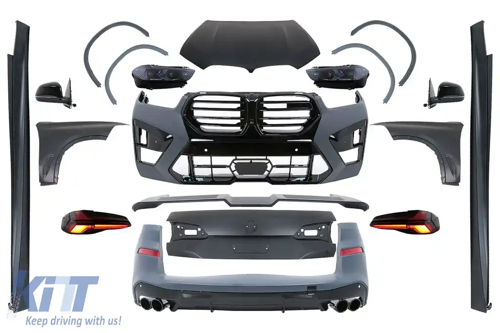 Pachet Exterior Complet compatibil cu BMW X5 E70 (2007-2013) Conversie la X5M 2024 Design