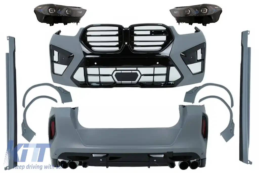 Pachet Exterior Complet compatibil cu BMW X6 G06 (2019-03.2023) Conversie la LCI 2024 X6M Design