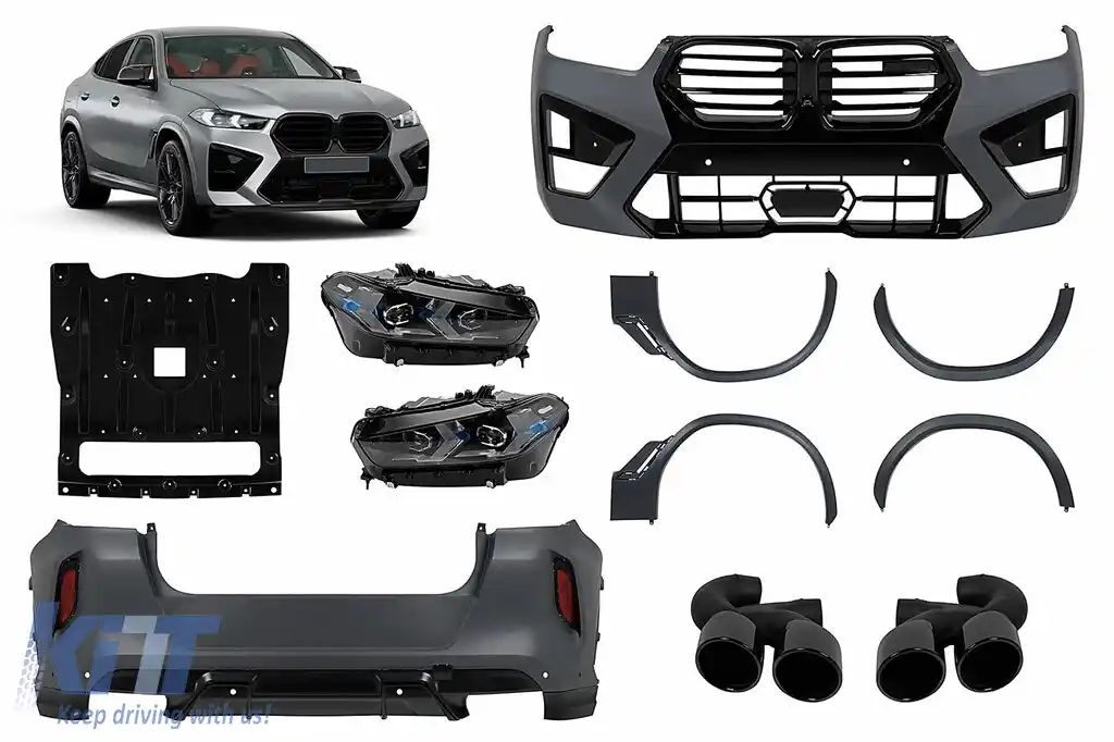 image-74-Pachet Exterior Complet compatibil cu BMW X6 G06 (2019-) Conversie la LCI 2024 X6M Design