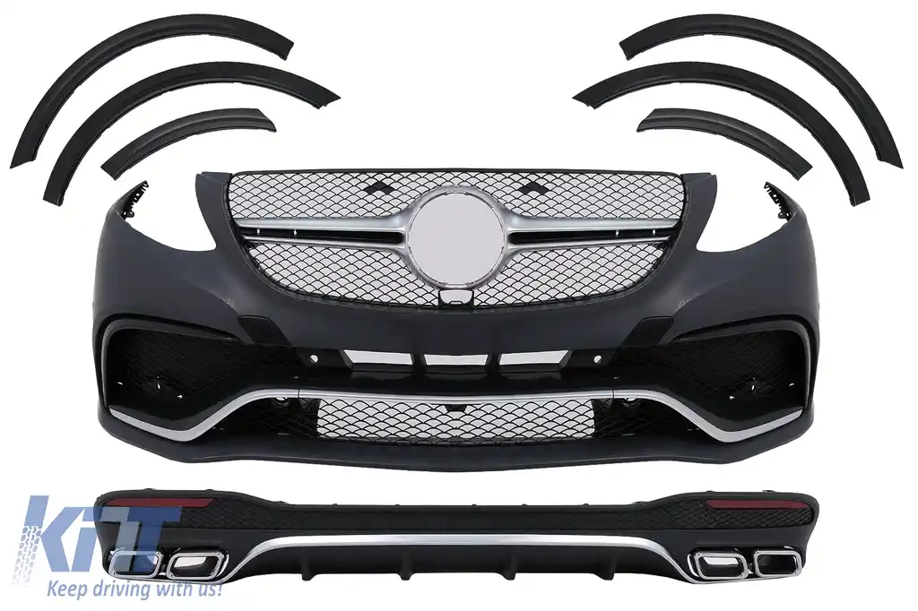 Pachet Exterior Complet compatibil cu Mercedes GLE W166 SUV (2015-2018)
