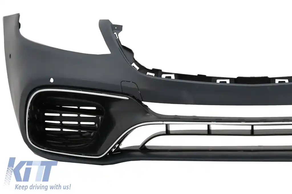 Pachet Exterior Complet compatibil cu Mercedes S-Class W222 Facelift (2013-06.2017) S63 Design Cu Grila Centrala Negru Lucios-image-6034013