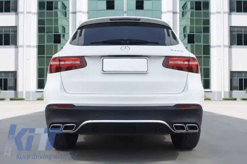 Pachet Exterior Complet compatibil cu Mercedes GLC SUV X253 (2015-07.2019) GLC63 Design cu Praguri Trepte Laterale-image-6106895