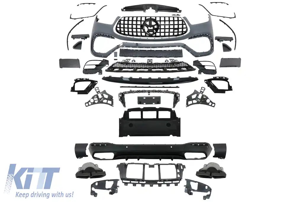 Pachet Exterior Complet compatibil cu Mercedes GLE W167 SUV Sport Line (2019-Up) GLE 63S Design-image-6091409