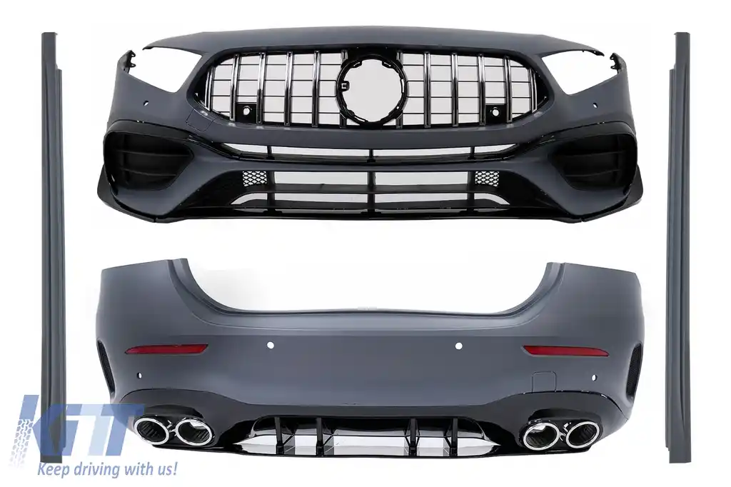 Pachet Exterior Complet compatibil cu Mercedes A-Class V177 Limuzina 4 Usi (2018-Up)