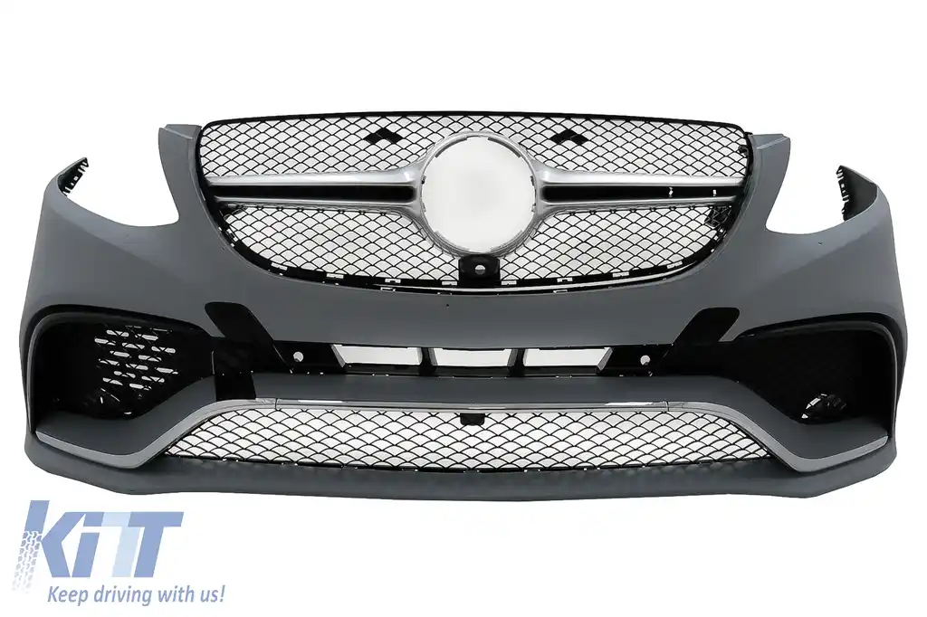 Pachet Exterior Complet compatibil cu Mercedes GLE W166 SUV (2015-2018) Negru Crom-image-6098151
