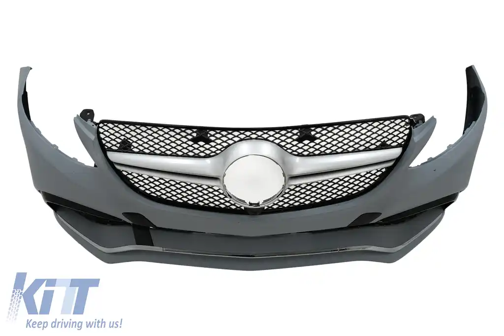 Pachet Exterior Complet compatibil cu Mercedes GLE W166 SUV (2015-2018) Negru Crom-image-6098153