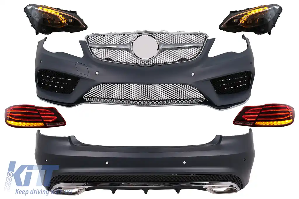 Pachet Exterior Complet compatibil cu Mercedes E-Class C207 Coupe A207 Cabriolet Facelift (2013-2017)
