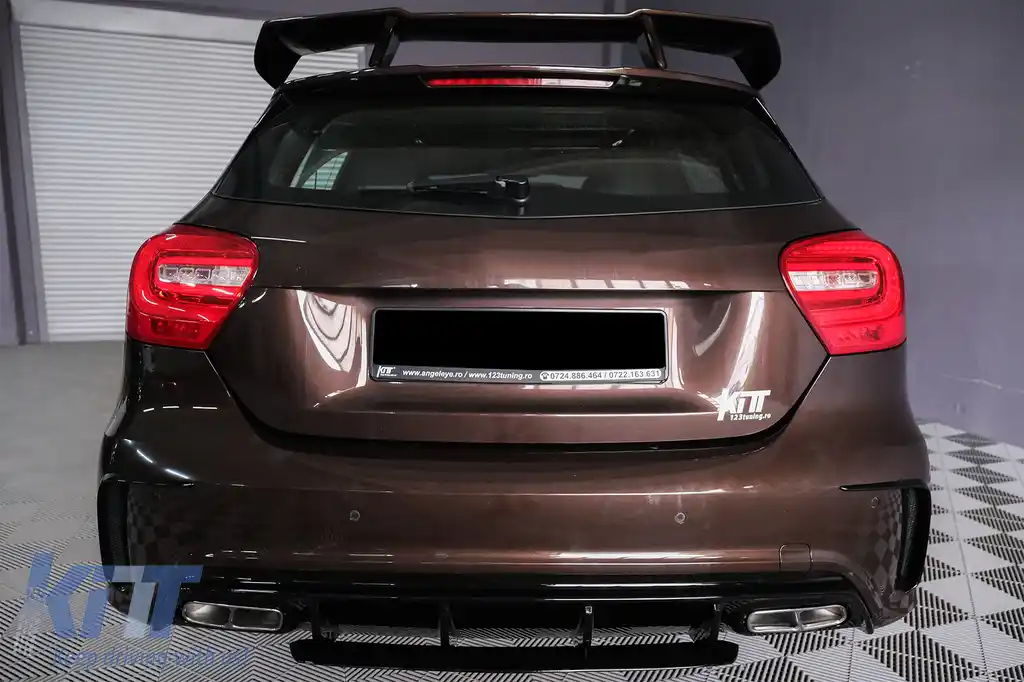 Pachet Exterior Complet compatibil cu Mercedes A-Class W176 (2012-2018) Facelift A45 Design-image-6108175