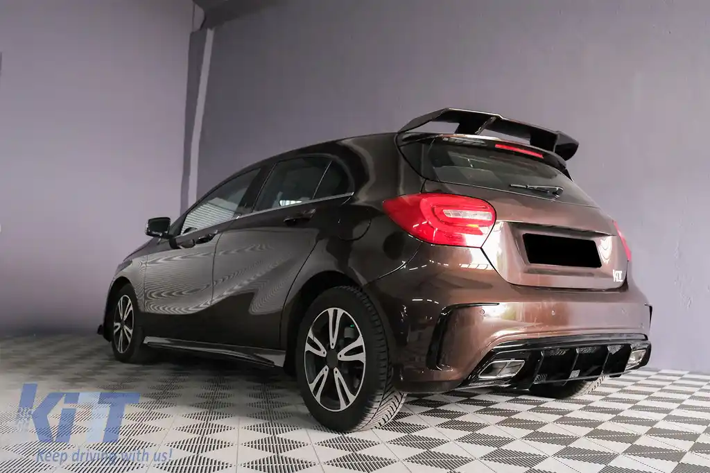 Pachet Exterior Complet compatibil cu Mercedes A-Class W176 (2012-2018) Facelift A45 Design-image-6108177