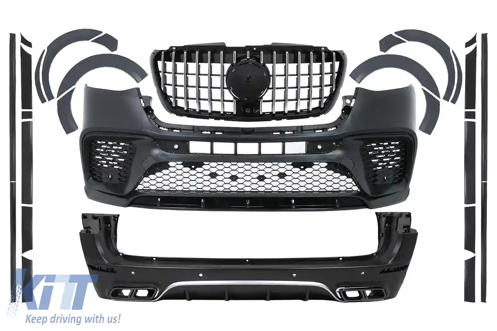 Pachet Exterior Complet compatibil cu Mercedes Sprinter W907 W910 6.9 meter (2019-2021)