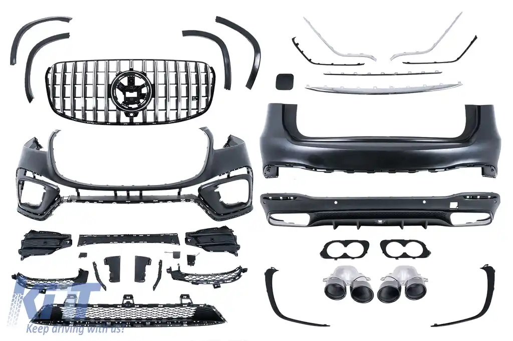 Pachet Exterior Complet compatibil cu Mercedes GLS SUV X167 (2019-2023) GLS53 Design