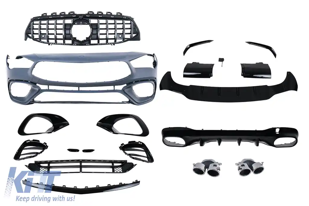 image-23-Pachet Exterior Complet compatibil cu Mercedes CLA C118 Sedan X118 Shooting Brake (2019-05.2023) CLA45 Design