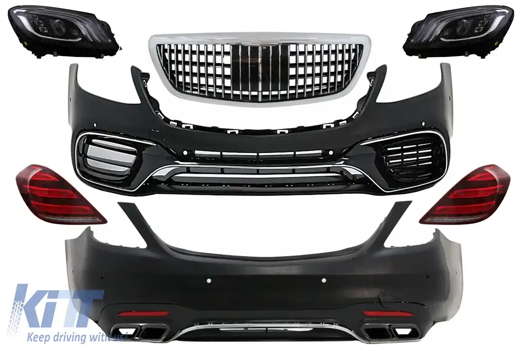 Pachet Exterior Complet compatibil cu Mercedes S-Class W222 Facelift (2013-06.2017) S63 Design