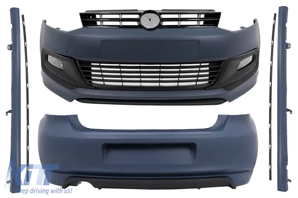 Pachet Exterior Complet compatibil cu VW Polo 6R 6C (2010-2017) R-Line Design