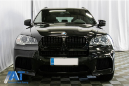 Pachet Exterior Complet cu Aripi Laterale Fata cu Tobe Ornamente Sistem de evacuare Carbon Fiber compatibil cu BMW X5 E70 (2007-2013) X5M M Design-image-6068493