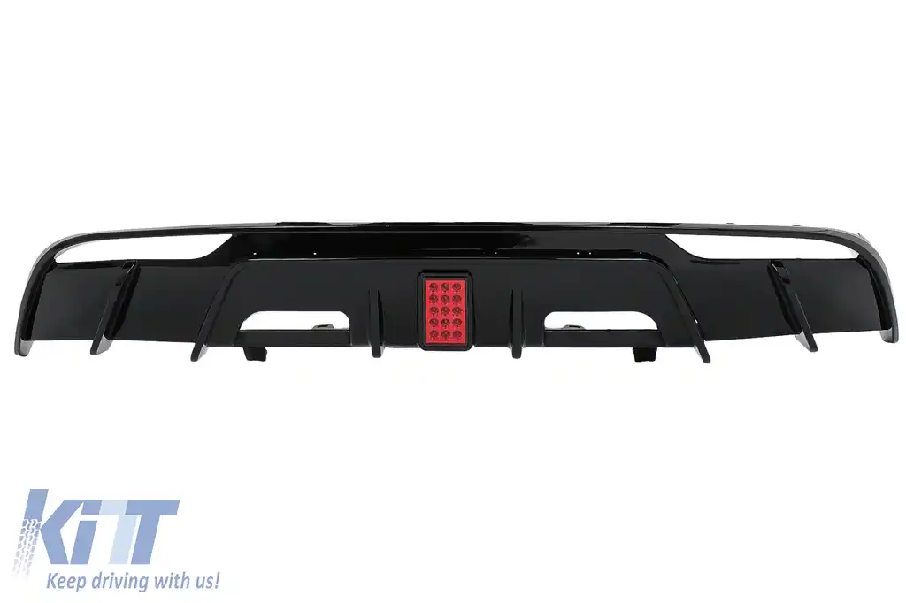 Pachet Exterior Complet de Extensii compatibil cu Tesla Model 3 (2023-up) Prelungire Bara Fata cu Difuzor de aer si Eleron Negru Lucios-image-6110819