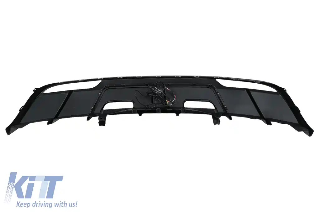 Pachet Exterior Complet de Extensii compatibil cu Tesla Model 3 (2023-up) Prelungire Bara Fata cu Difuzor de aer si Eleron Negru Lucios-image-6110827