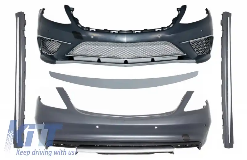 Pachet Exterior cu Eleron Portbagaj compatibil cu Mercedes S-Class W222 (2013-2017) S65 Design