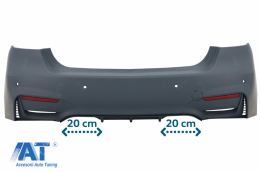 Pachet Exterior cu Grile Centrale compatibil cu BMW Seria 3 F30 (2011-2019) M3 CS Look Fara Proiectoare-image-6077560