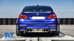 Pachet Exterior cu Grile Centrale compatibil cu BMW Seria 3 F30 (2011-2019) M3 CS Look Fara Proiectoare-image-6077574